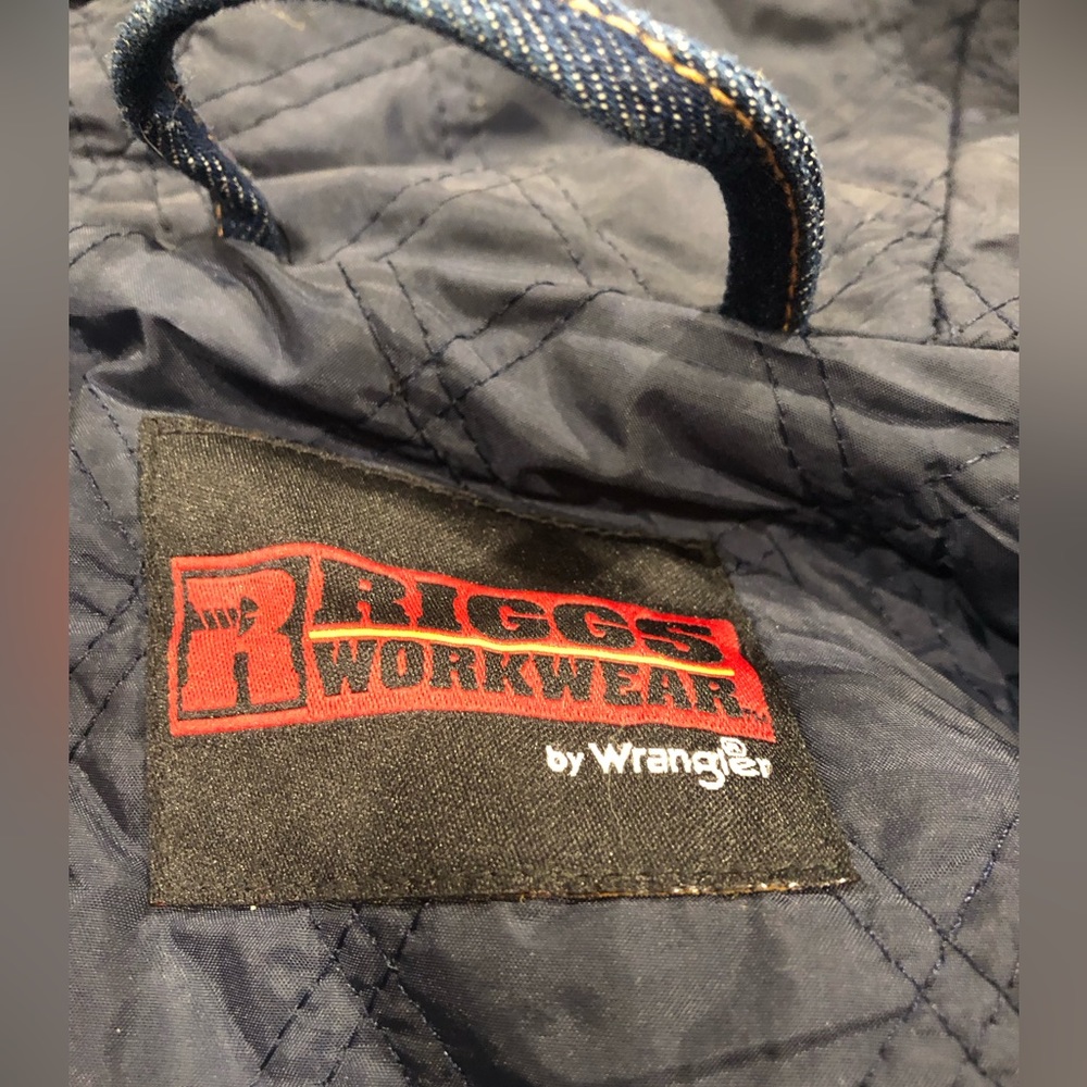 Wrangler Riggs Workwear Denim Hooded Jacket XL - Picture 5 of 9